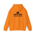 Cold Morning Gift Box: orange hoodie, black beanie and sticker sheet